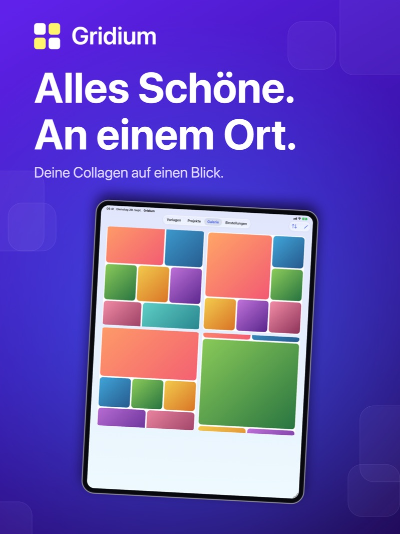 „Alles Schöne. An einem Ort.“ – Galerie auf dem iPad.